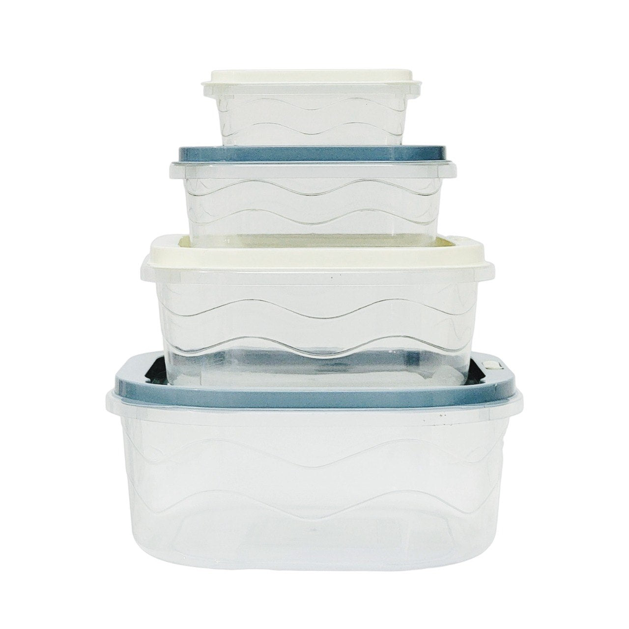SET DE RECIPIENTES PANAS PARA ALIMENTOS HERMETICOS APILABLES 4PCS BENELI HOME