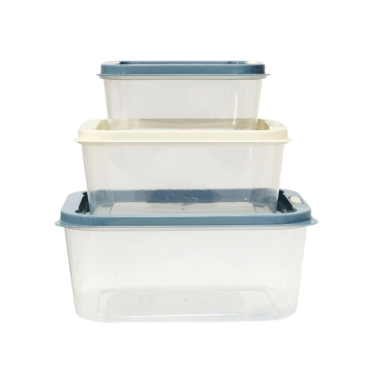 SET DE RECIPIENTES PANAS PARA ALIMENTOS HERMETICOS APILABLES 3PCS BENELI HOME
