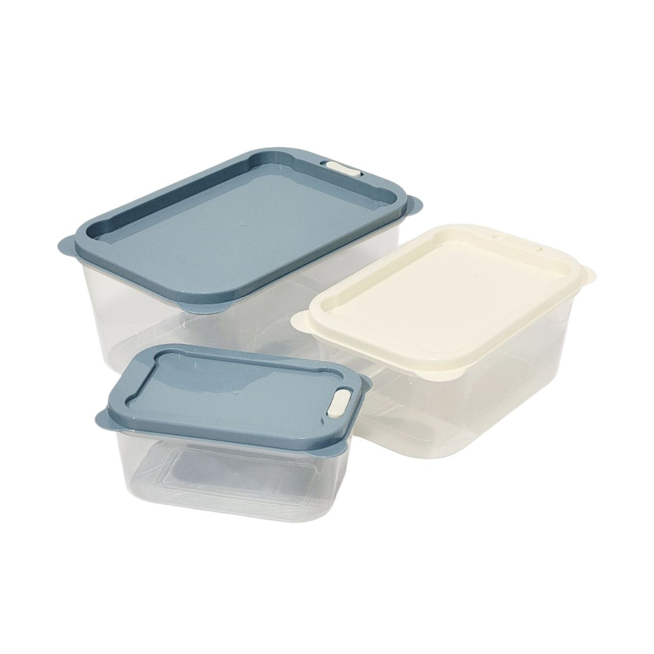SET DE RECIPIENTES PANAS PARA ALIMENTOS HERMETICOS APILABLES 3PCS BENELI HOME