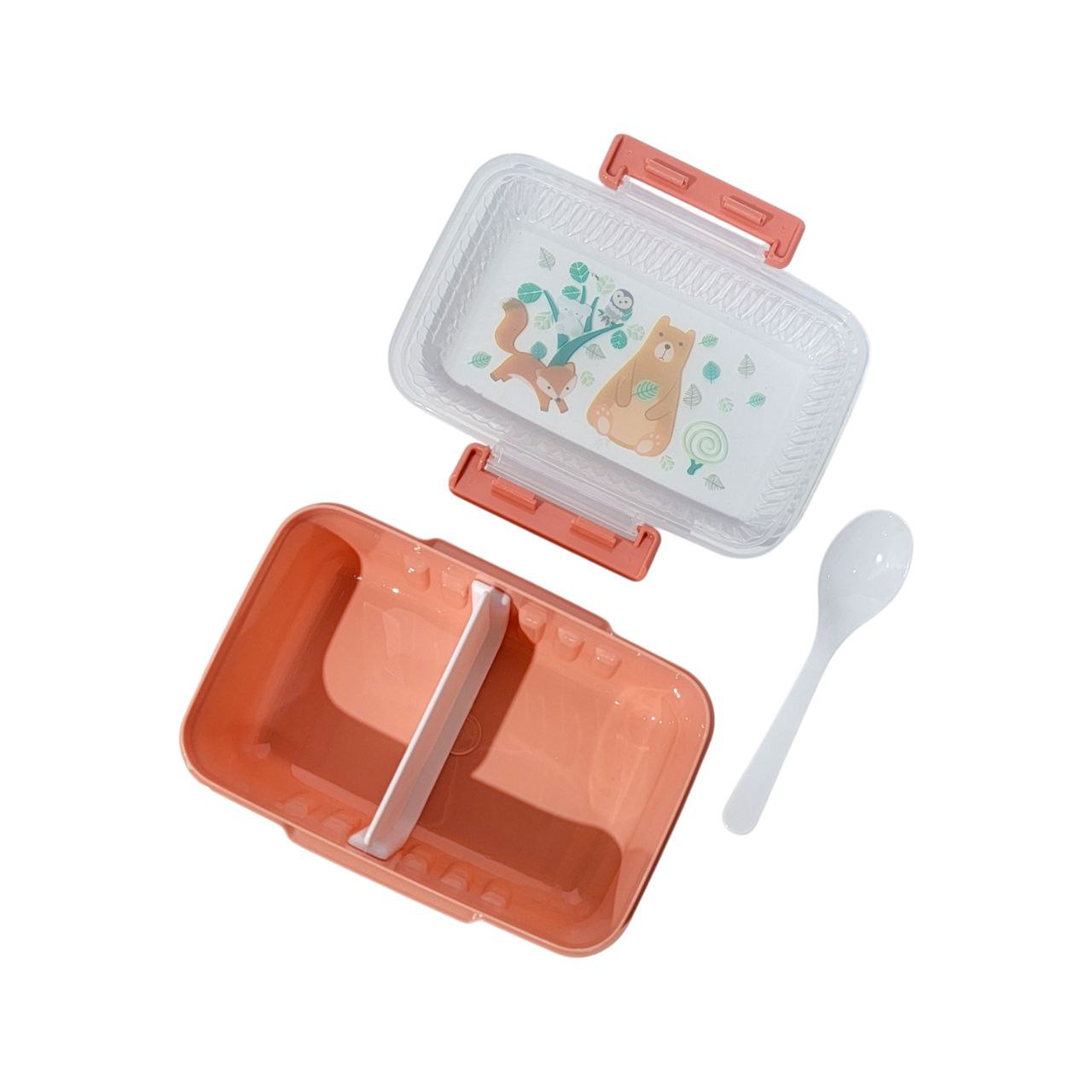 RECIPIENTE PANA PARA ALIMENTOS CON DIVISION INCLUYE CUCHARA BENELI HOME 13X17X6.5CM