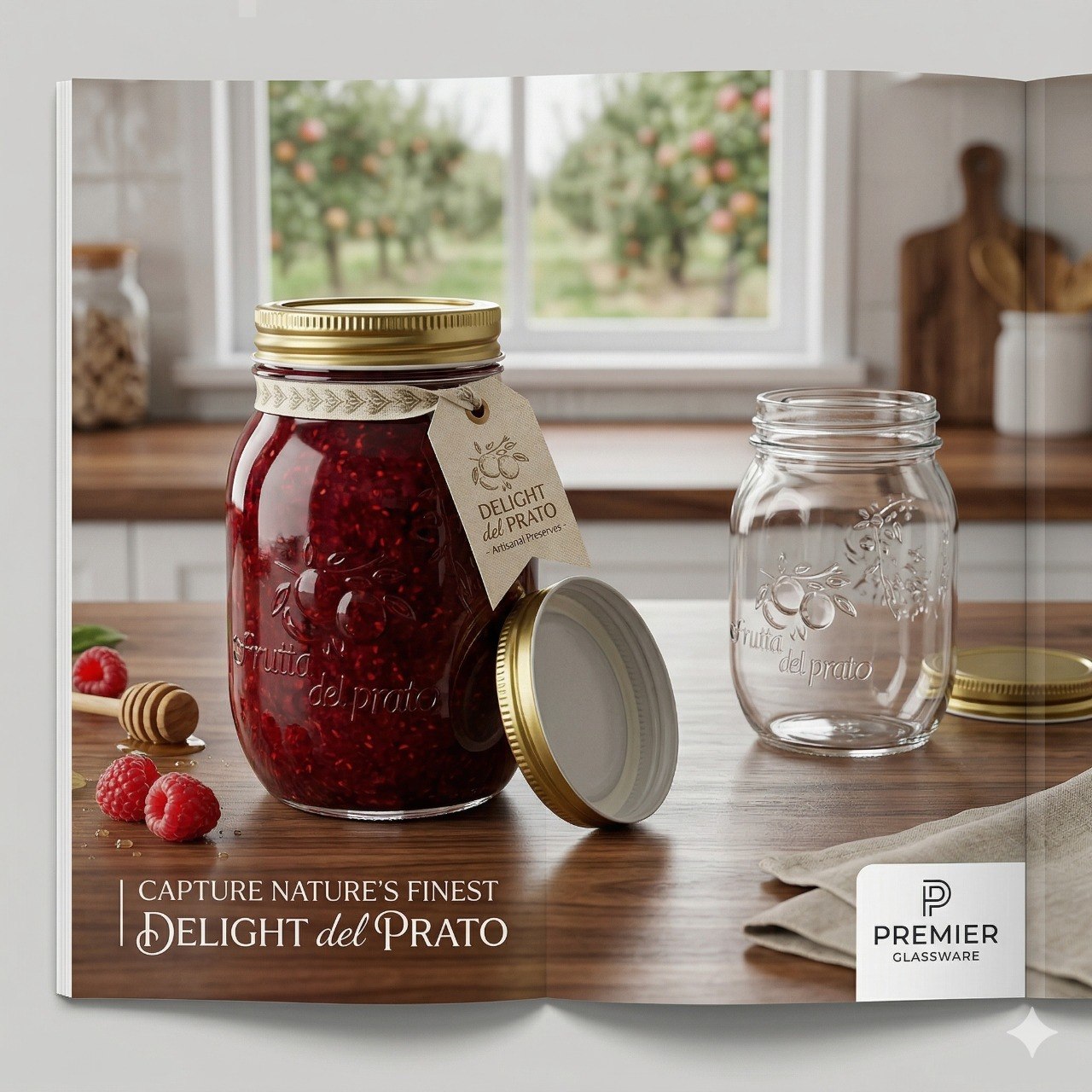 RECIPIENTE FRASCO DE VIDRIA HERMETICO CON TAPA METALICA BENELI HOME 500ML