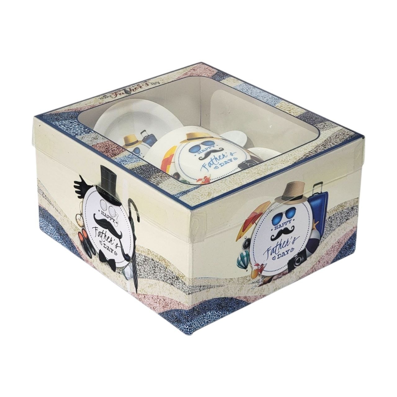SET DE TAZA DE REGALO PARA PAPÁ DE CERAMICA 3PCS BENELI HOME