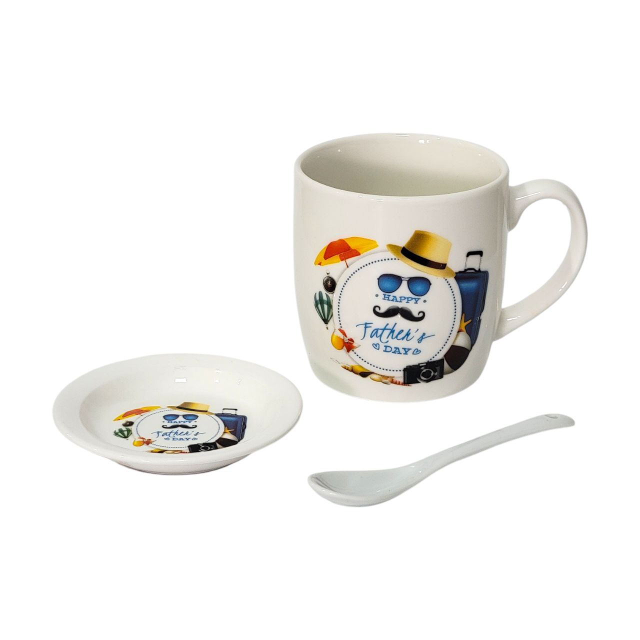 SET DE TAZA DE REGALO PARA PAPÁ DE CERAMICA 3PCS BENELI HOME