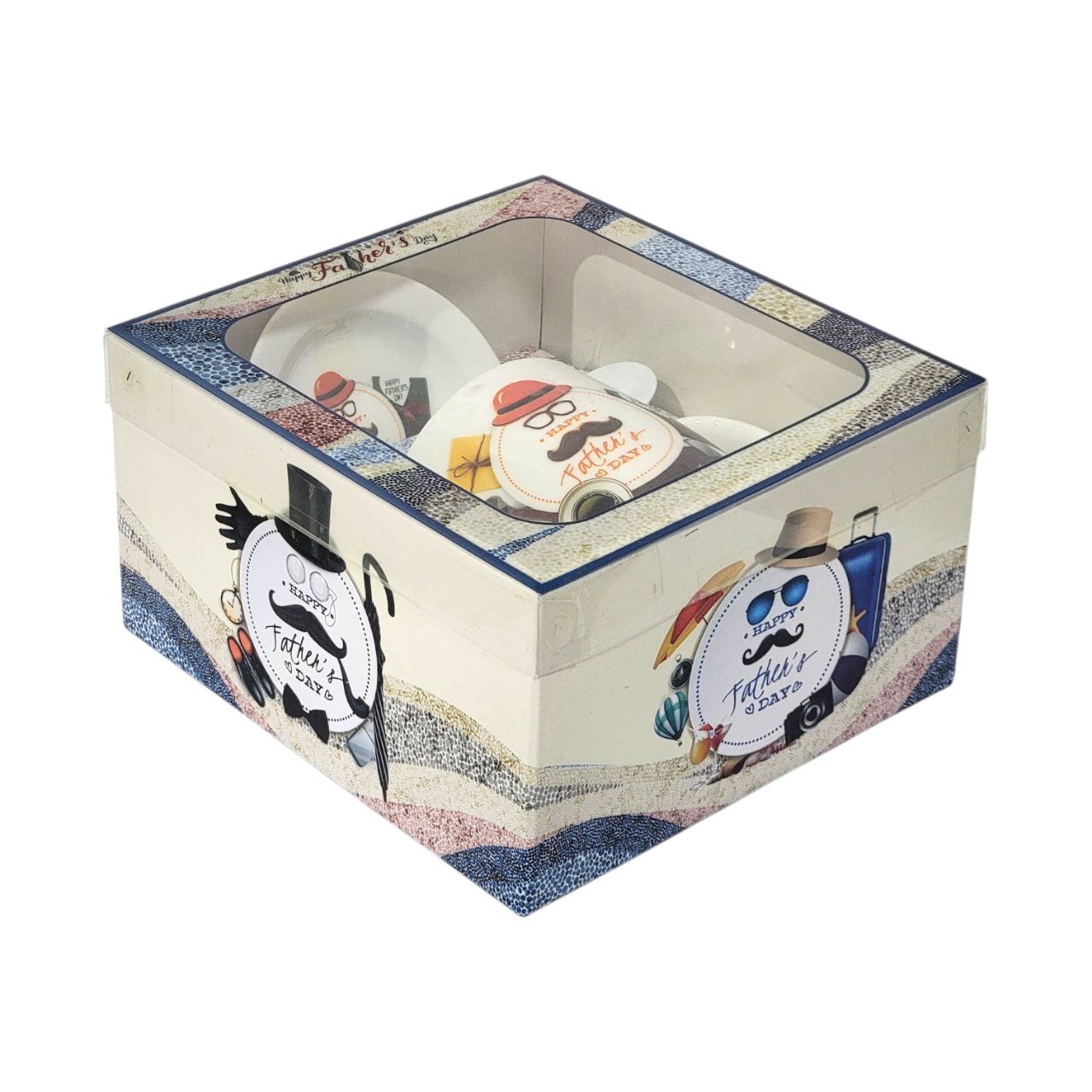 SET DE TAZA DE REGALO PARA PAPÁ DE CERAMICA 3PCS BENELI HOME