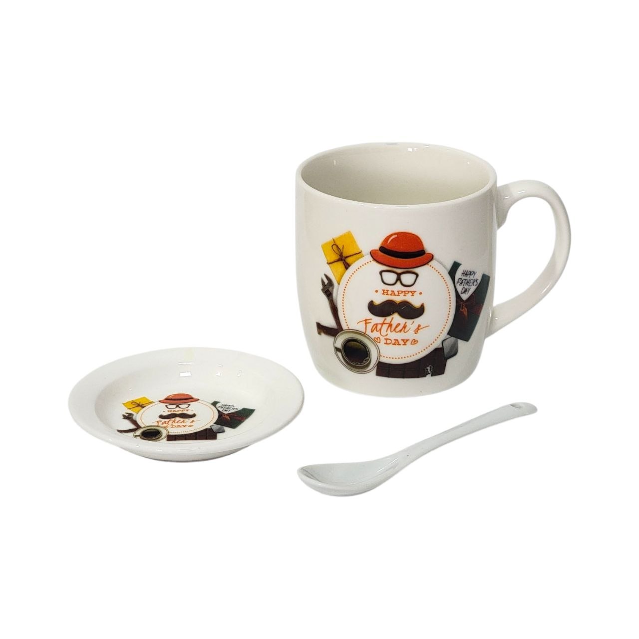 SET DE TAZA DE REGALO PARA PAPÁ DE CERAMICA 3PCS BENELI HOME