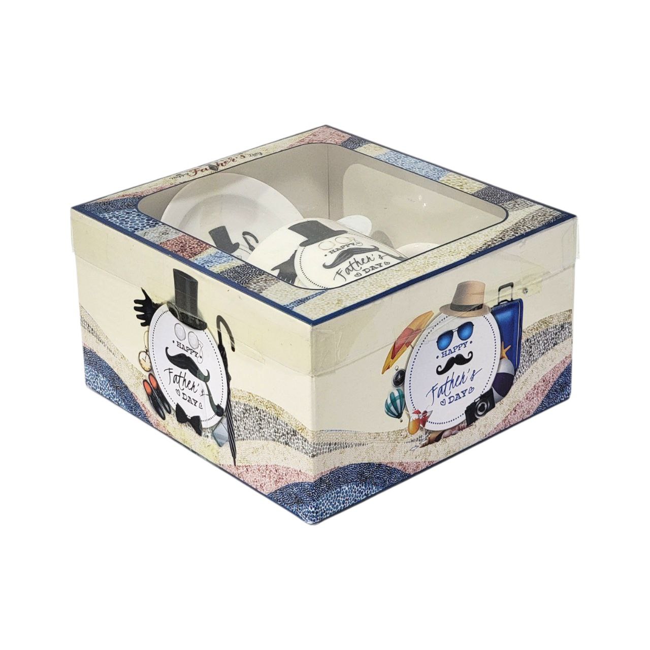 SET DE TAZA DE REGALO PARA PAPÁ DE CERAMICA 3PCS BENELI HOME