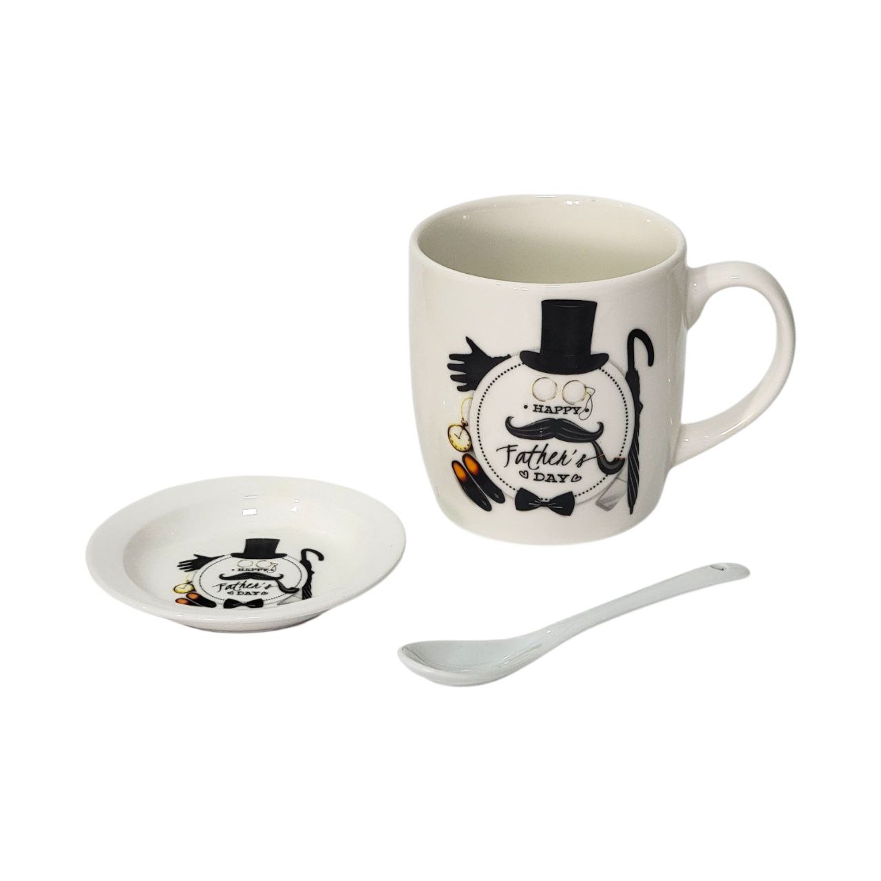 SET DE TAZA DE REGALO PARA PAPÁ DE CERAMICA 3PCS BENELI HOME