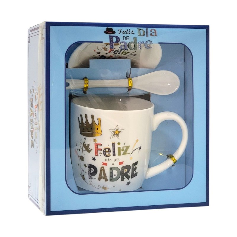 SET DE TAZA DE REGALO PARA PAPÁ DE CERAMICA 3PCS BENELI HOME