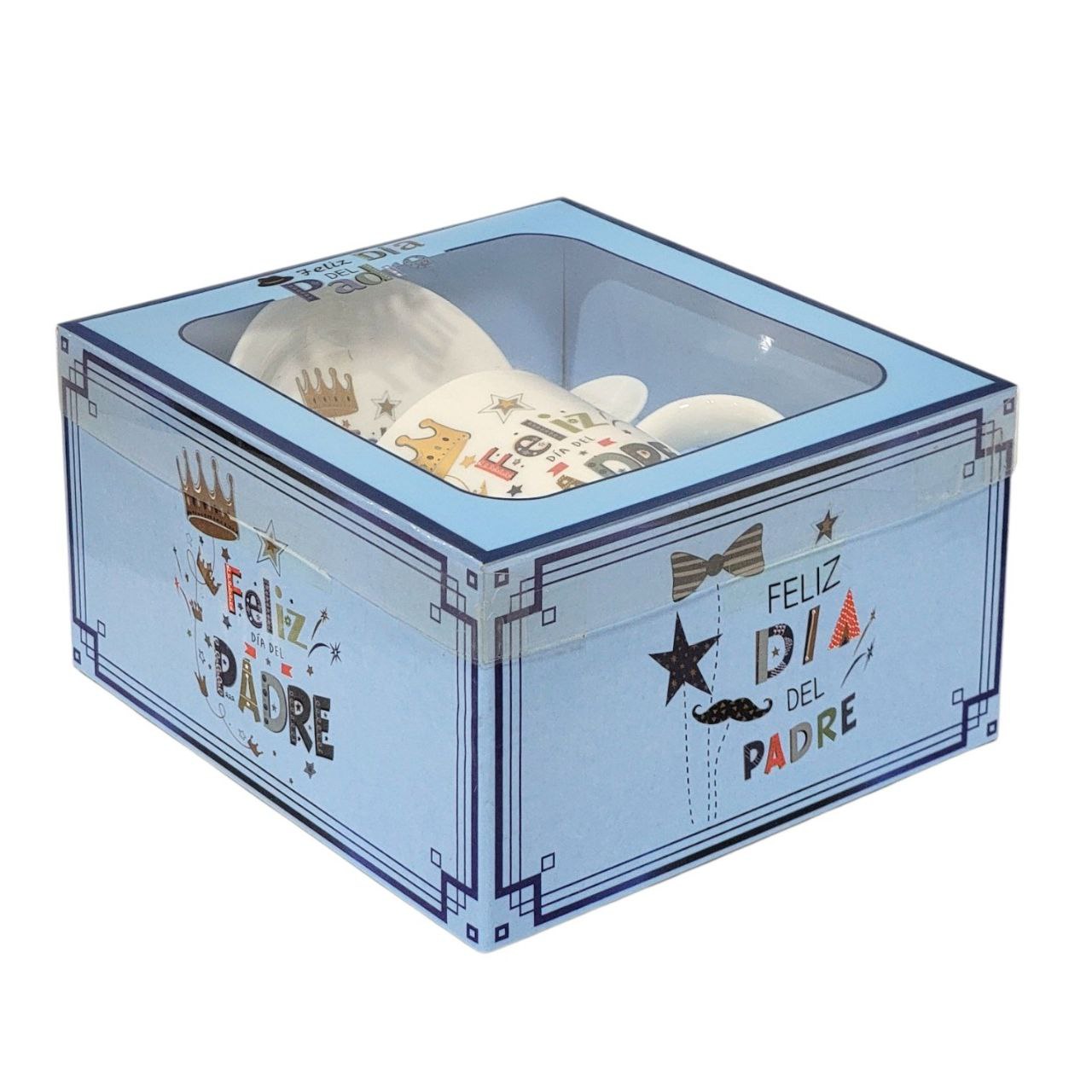 SET DE TAZA DE REGALO PARA PAPÁ DE CERAMICA 3PCS BENELI HOME