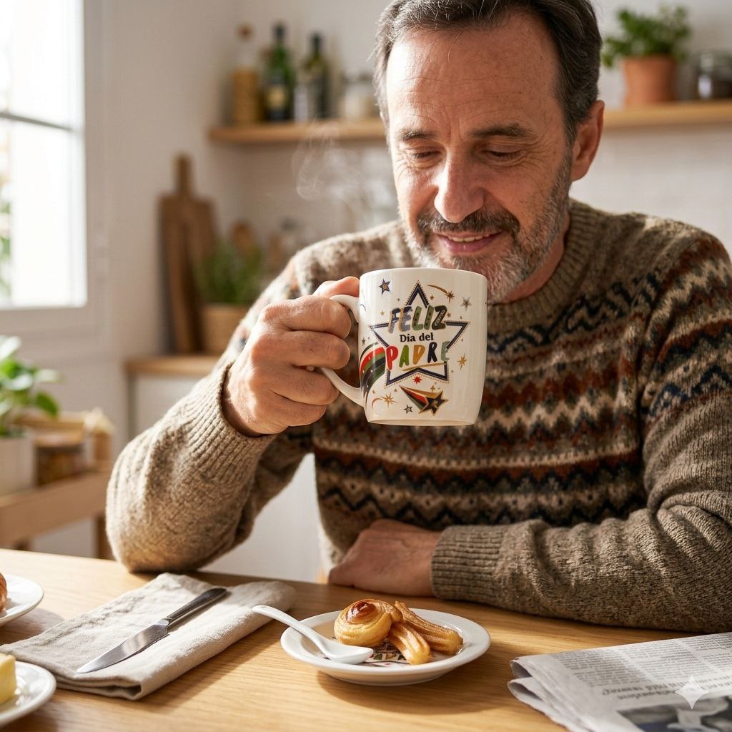 SET DE TAZA DE REGALO PARA PAPÁ DE CERAMICA 3PCS BENELI HOME