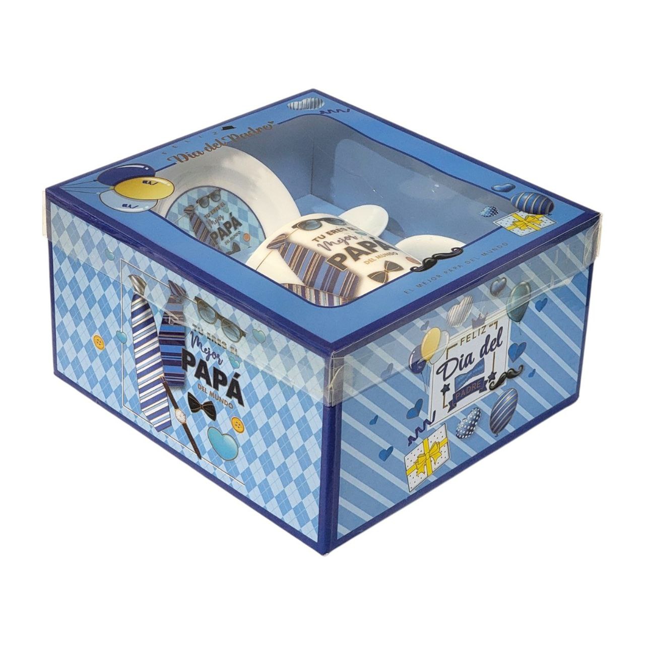 SET DE TAZA DE REGALO PARA PAPÁ DE CERAMICA 3PCS BENELI HOME