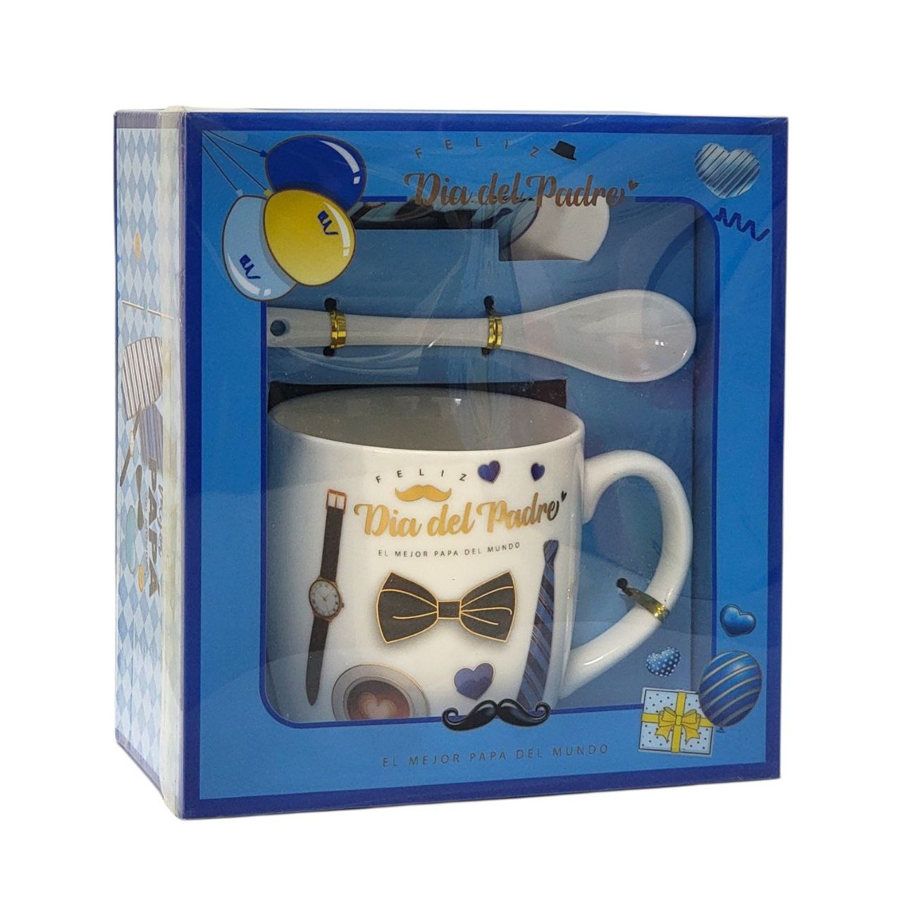 SET DE TAZA DE REGALO PARA PAPÁ DE CERAMICA 3PCS BENELI HOME