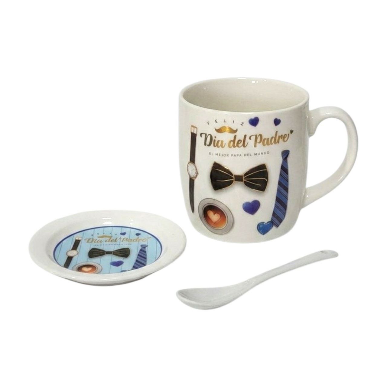 SET DE TAZA DE REGALO PARA PAPÁ DE CERAMICA 3PCS BENELI HOME