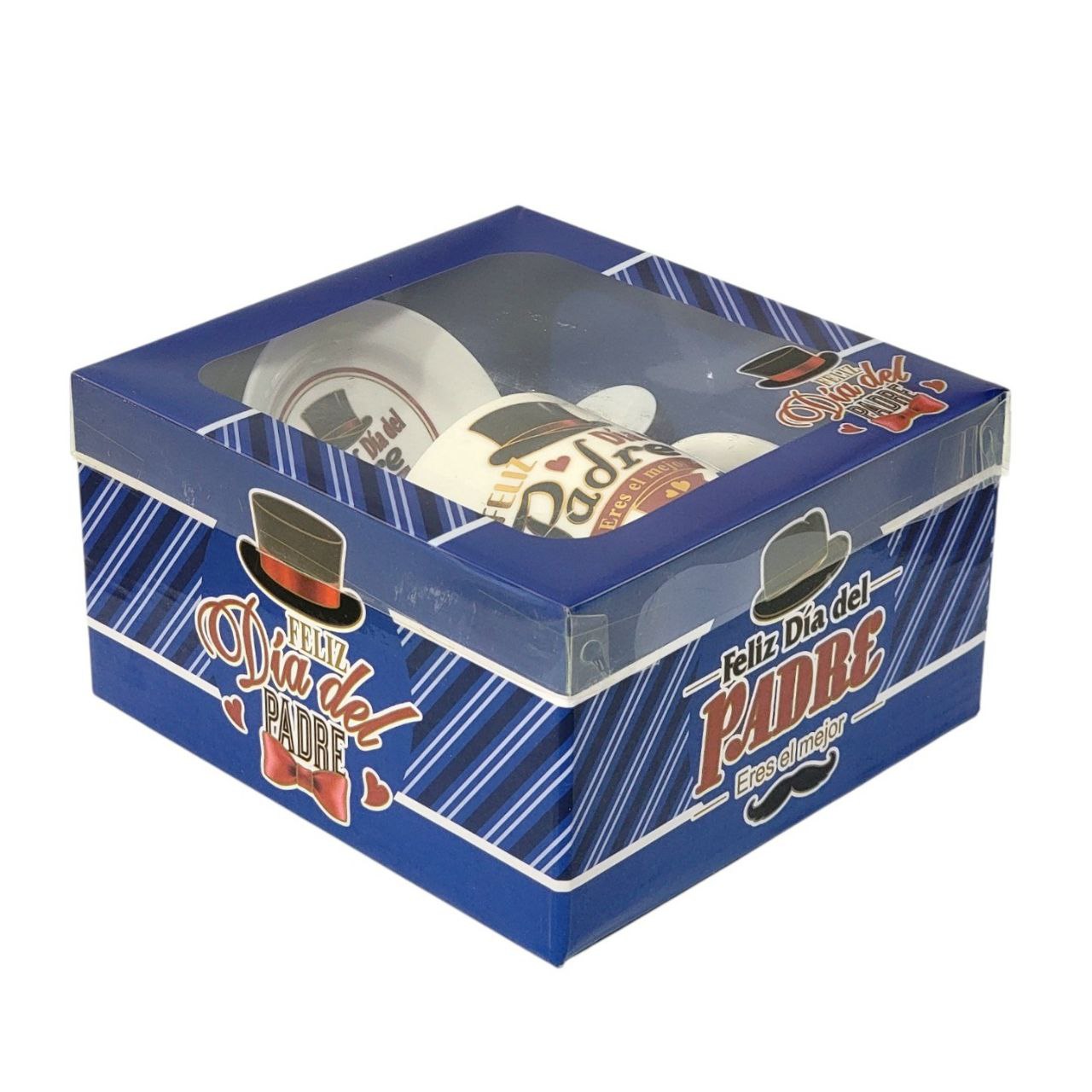 SET DE TAZA DE REGALO PARA PAPÁ DE CERAMICA 3PCS BENELI HOME