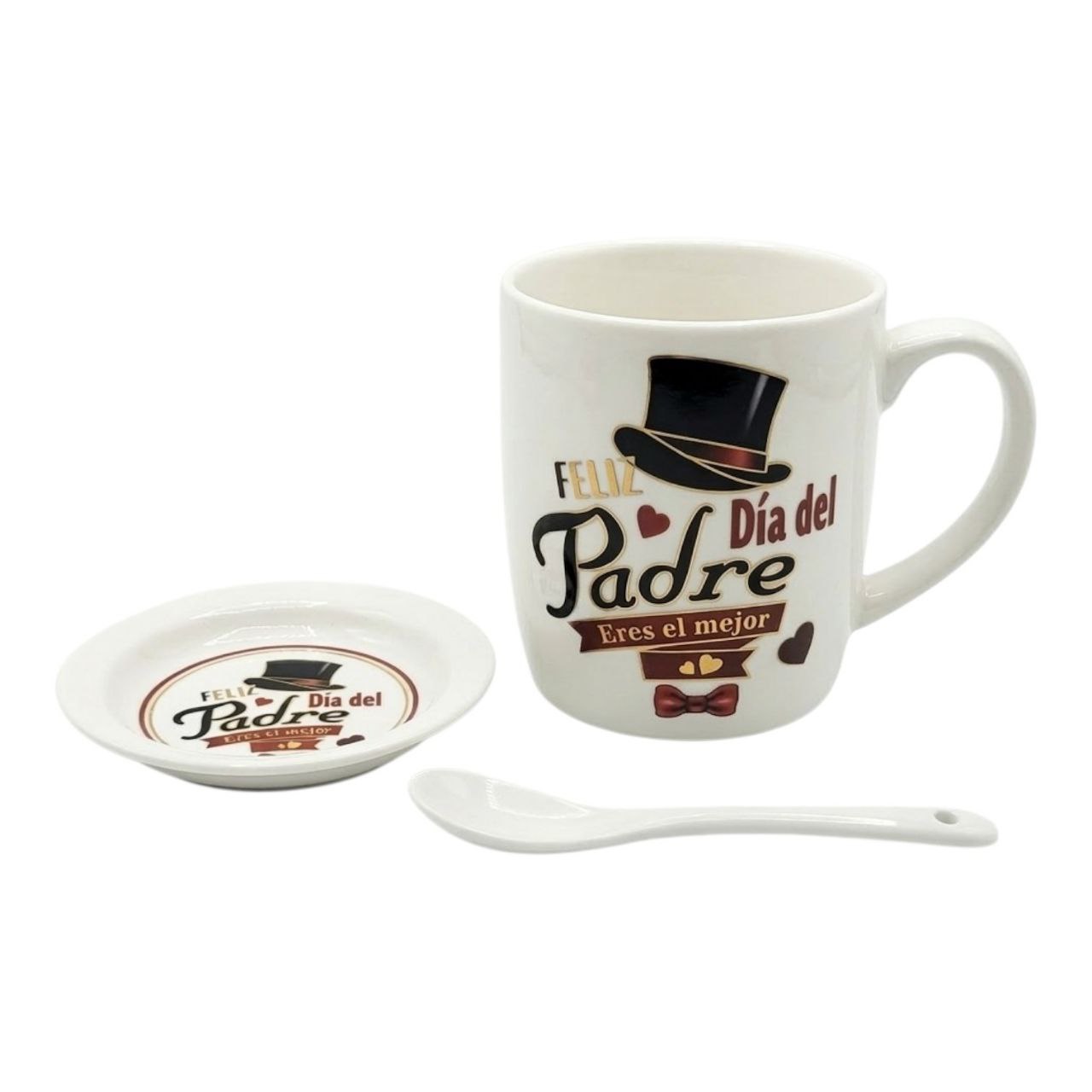 SET DE TAZA DE REGALO PARA PAPÁ DE CERAMICA 3PCS BENELI HOME