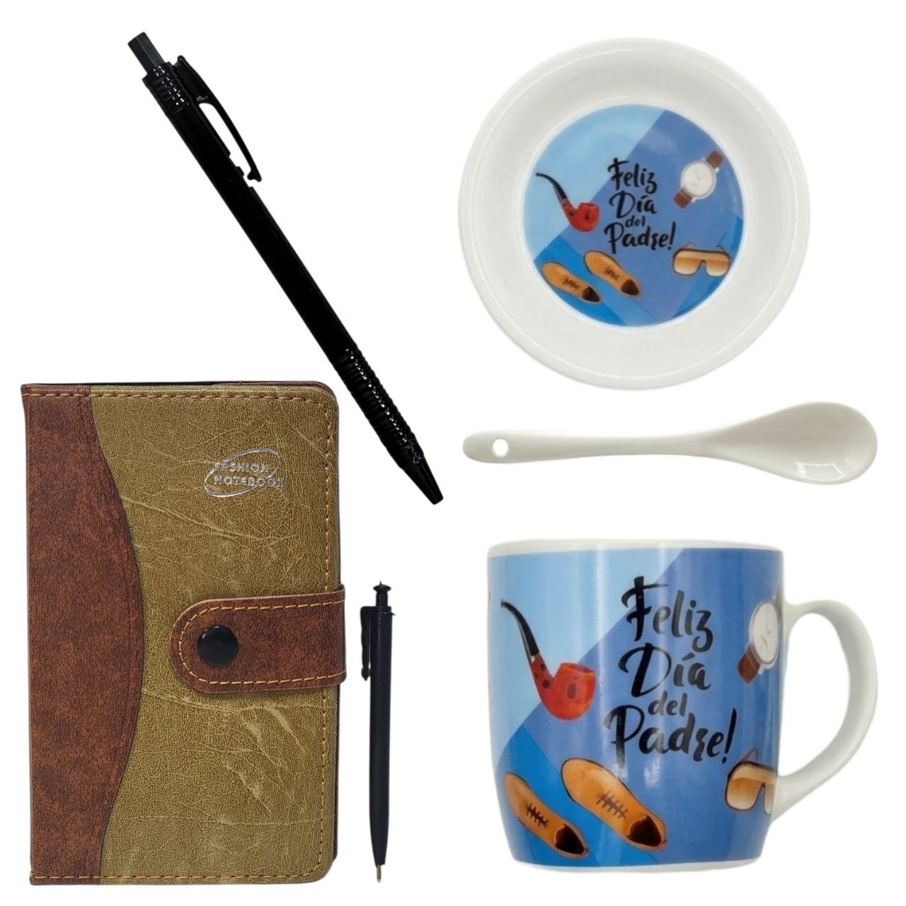 SET DE TAZA DE REGALO Y AGENDA PARA PAPÁ 5PCS BENELI HOME