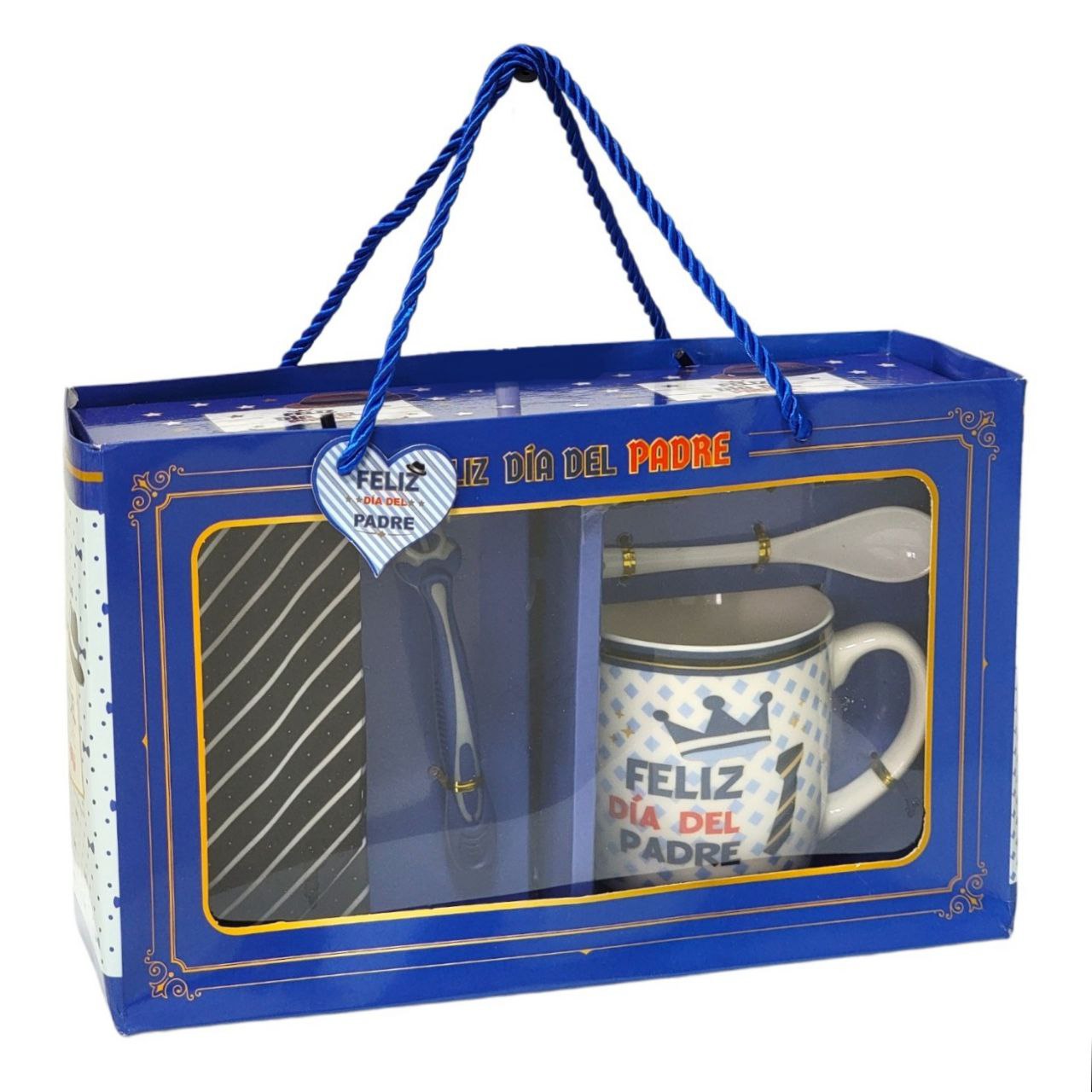 SET DE TAZA DE REGALO Y CORBATA PARA PAPÁ 5PCS BENELI HOME