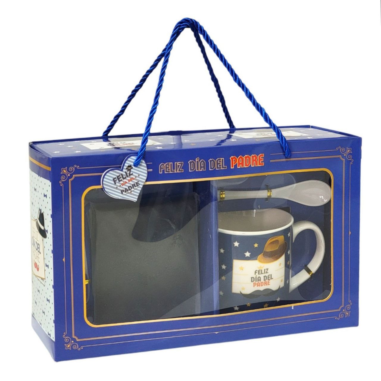 SET DE TAZA DE REGALO Y BILLETERA PARA PAPÁ 5PCS BENELI HOME