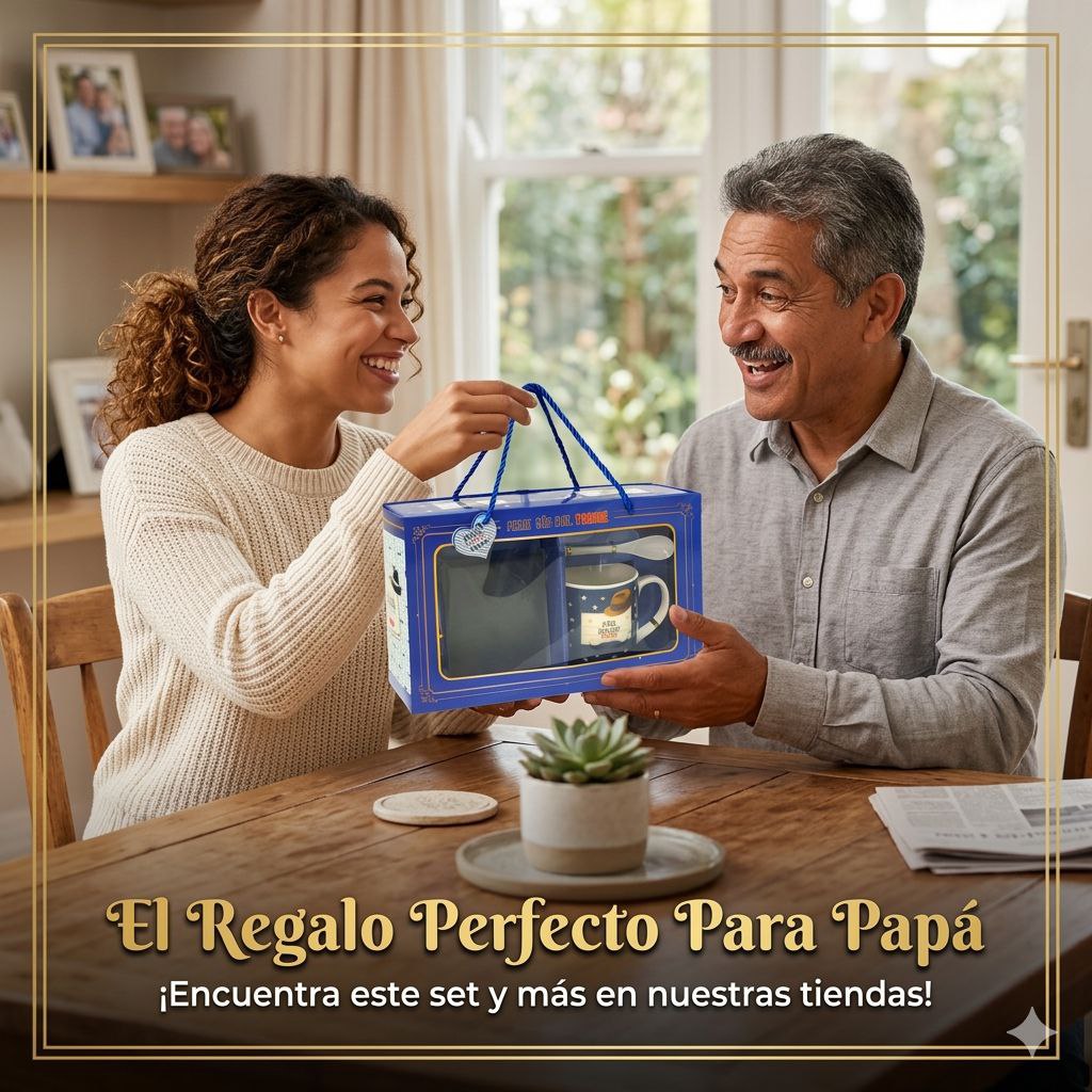 SET DE TAZA DE REGALO Y BILLETERA PARA PAPÁ 5PCS BENELI HOME
