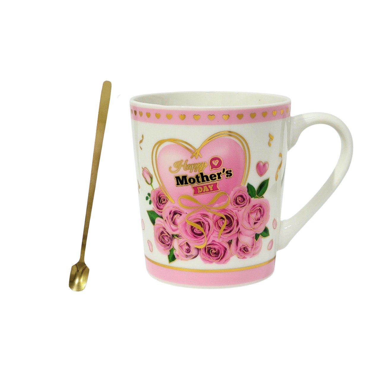 SET DE TAZA DE REGALO DE DIA DE LA MADRE CON CUCHARA BENELI HOME