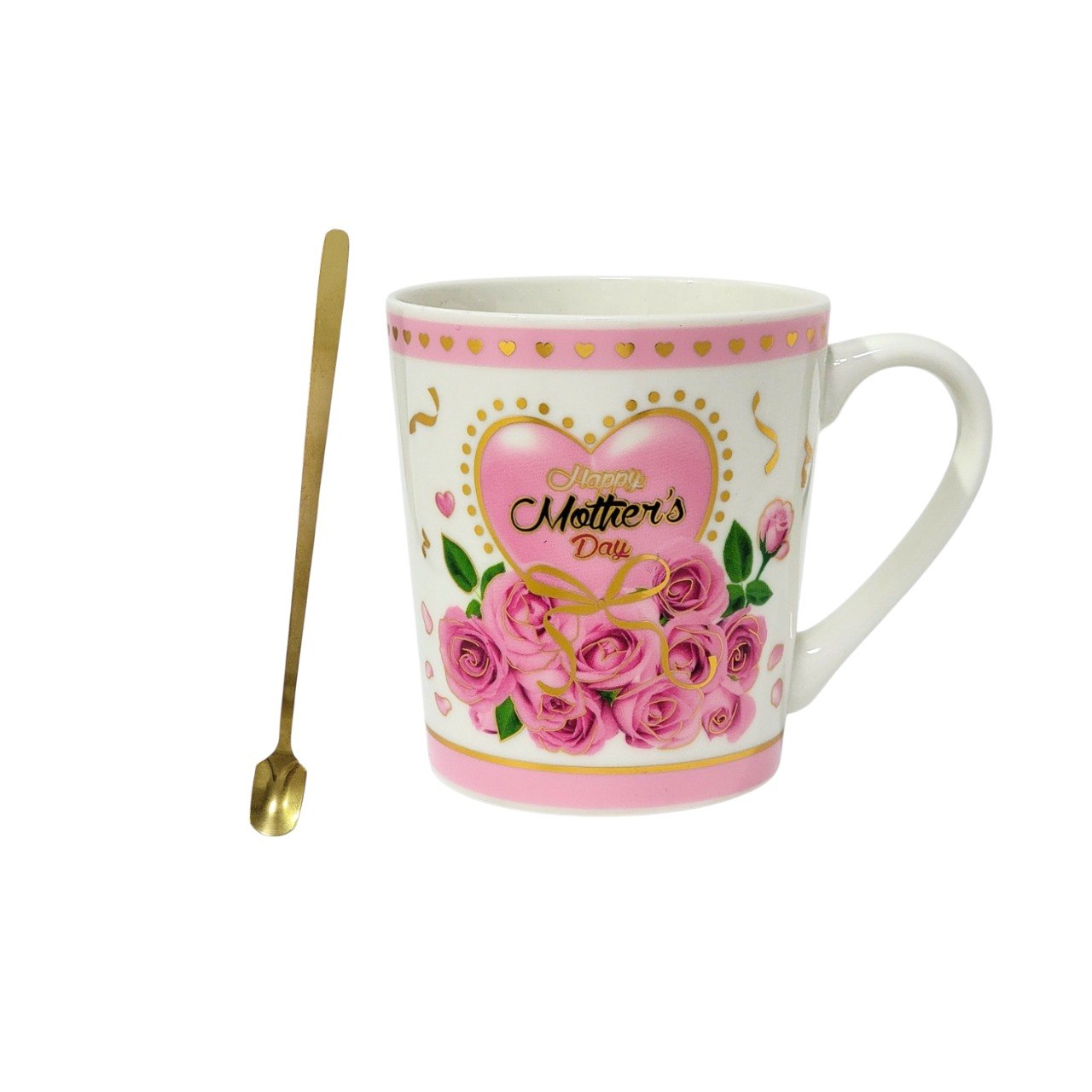 SET DE TAZA DE REGALO DE DIA DE LA MADRE CON CUCHARA BENELI HOME