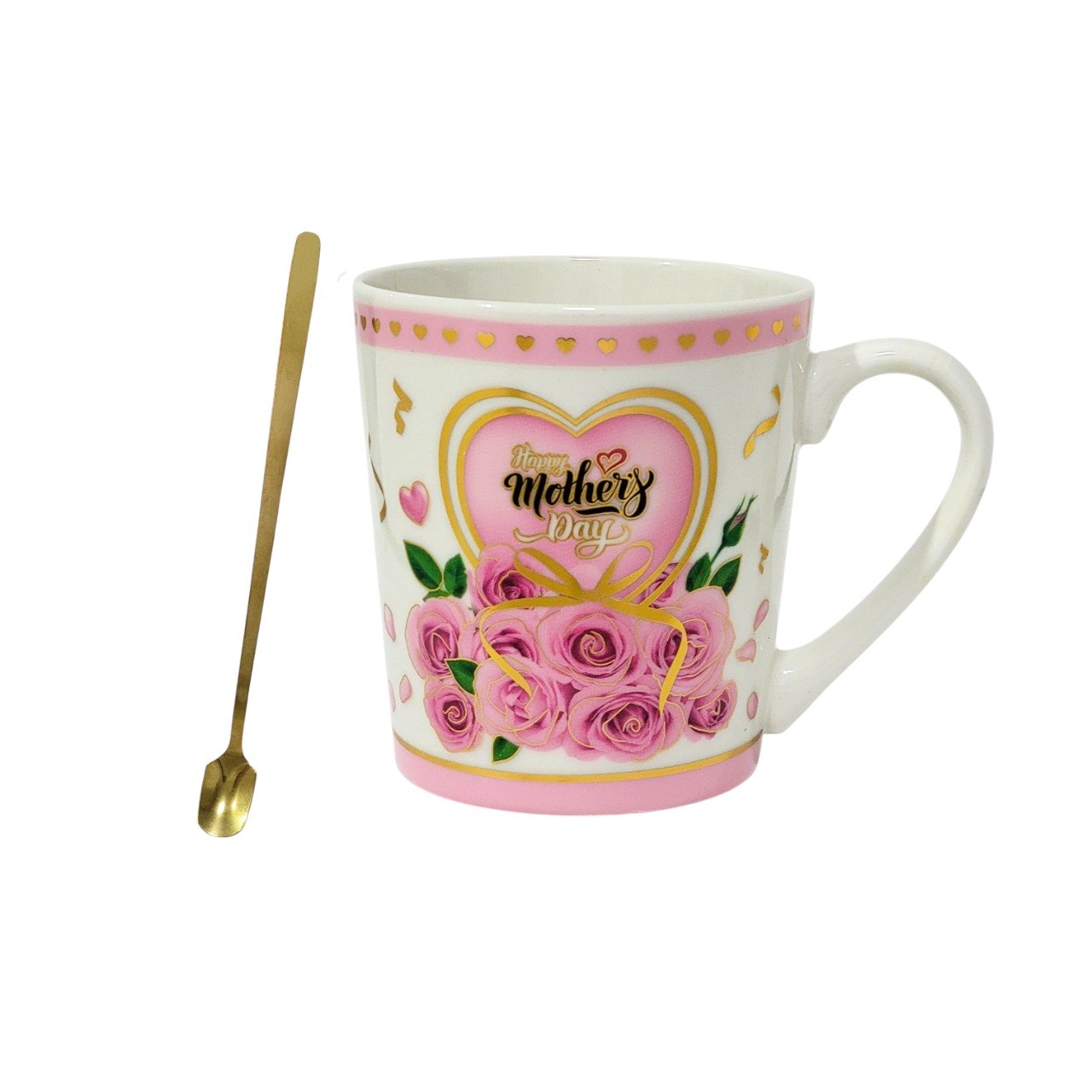 SET DE TAZA DE REGALO DE DIA DE LA MADRE CON CUCHARA BENELI HOME