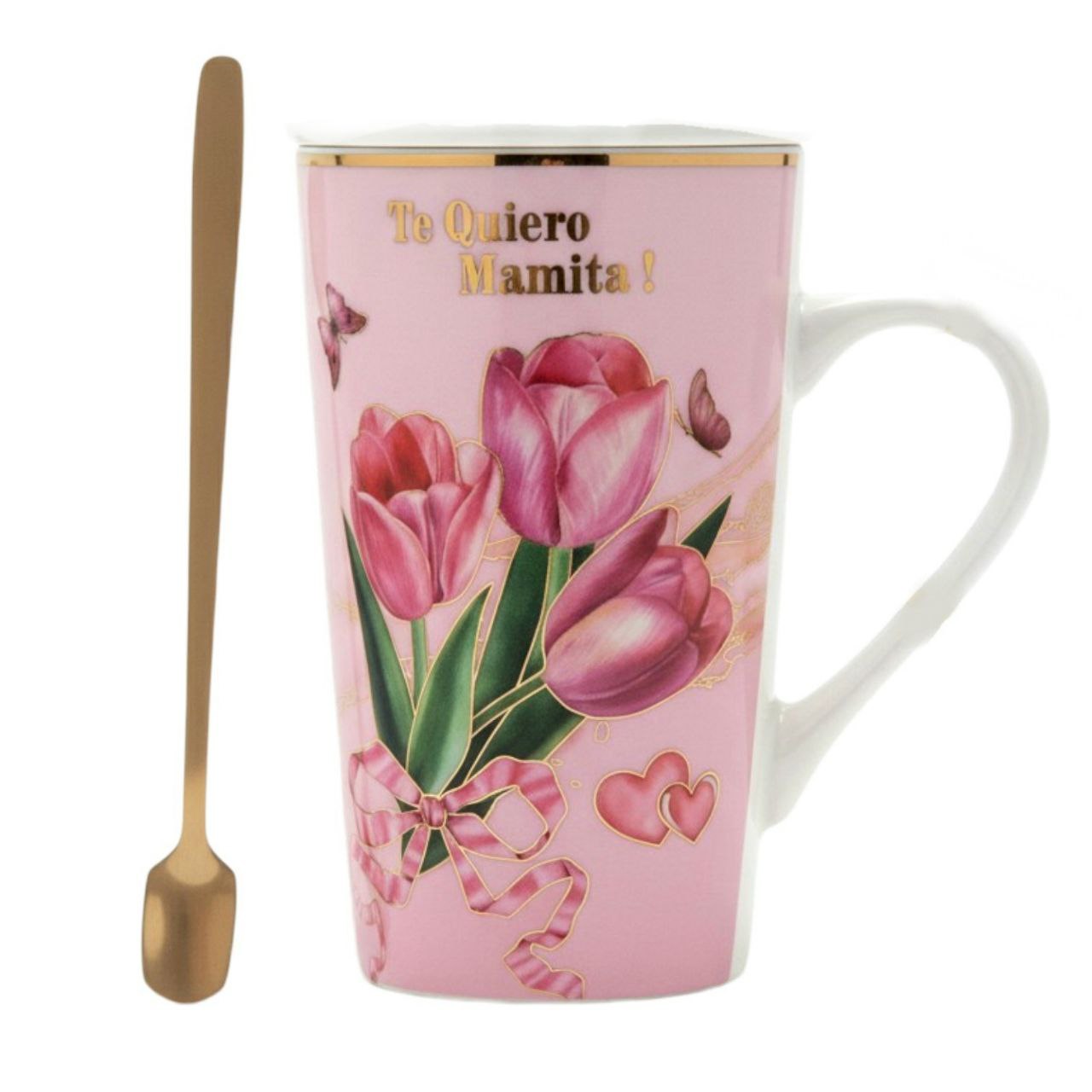 SET DE TAZA DE REGALO PARA MAMÁ CON CUCHARA BENELI HOME