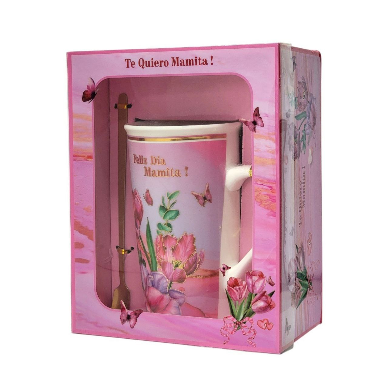 SET DE TAZA DE REGALO PARA MAMÁ CON CUCHARA BENELI HOME