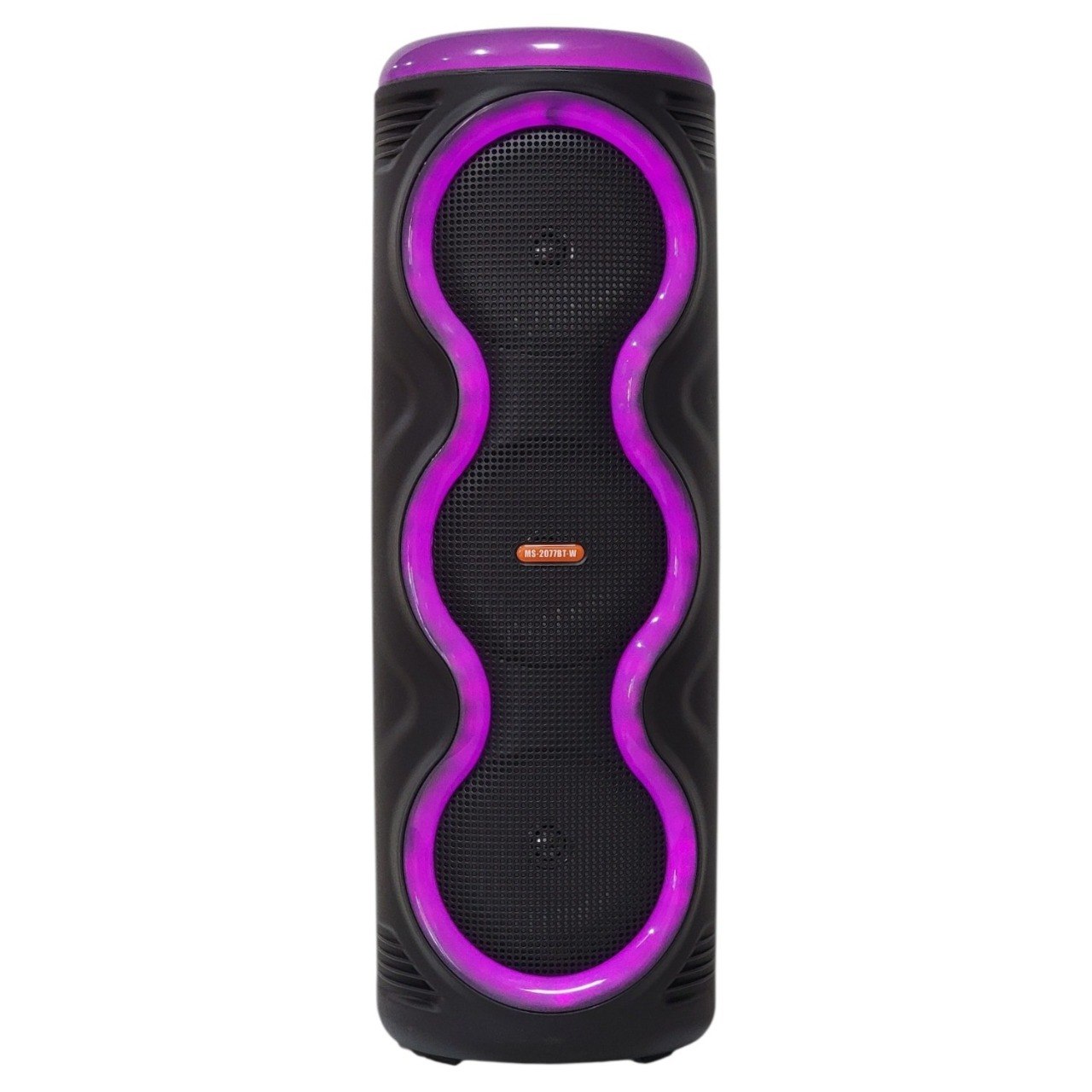 PARLANTE ALTAVOZ DE TORRE INALAMBRICO CON PANEL RGB COMPRLETO MODELO MS-2077BT-W 80CM