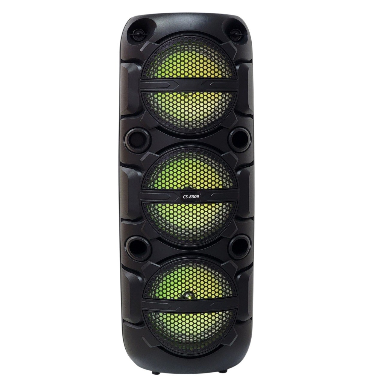 PARLANTE ALTAVOZ DE TORRE INALAMBRICO PORTATIL CON ILUMINACION RGB COMPLETO MODELO CS-8309 60CM