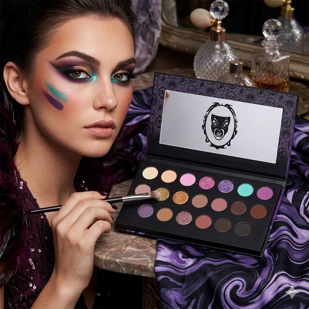 PALETA DE SOMBRAS DE OJOS DE VILLANOS DE DISNEY 21 TONOS NEVADA