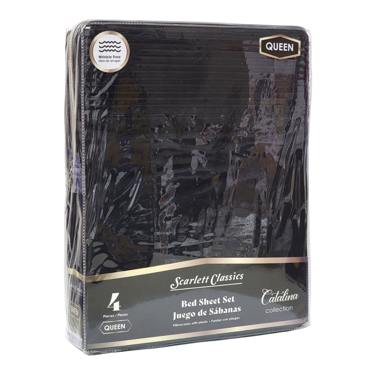 JUEGO DE SABANAS PREMIUM TAMAÑO QUEEN 4PCS SCARLETT CLASSICS