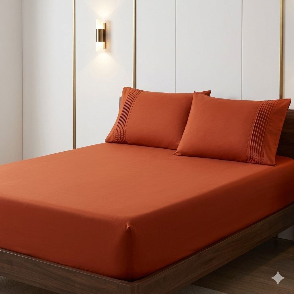 JUEGO DE SABANAS PREMIUM TAMAÑO QUEEN 4PCS SCARLETT CLASSICS