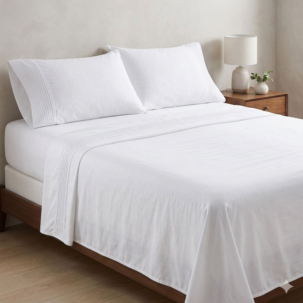 JUEGO DE SABANAS PREMIUM TAMAÑO QUEEN 4PCS SCARLETT CLASSICS