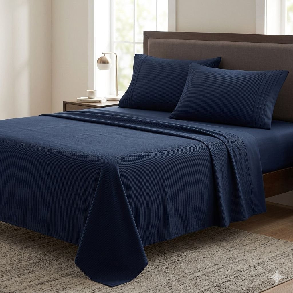 JUEGO DE SABANAS PREMIUM TAMAÑO QUEEN 4PCS SCARLETT CLASSICS