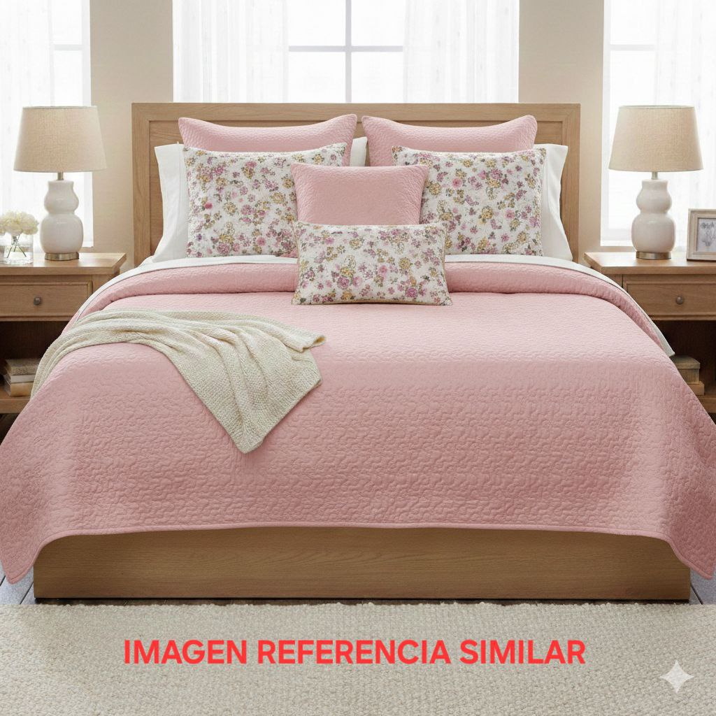 JUEGO DE EDREDON REVERSIBLE DE TAMAÑO QUEEN DE 5PCS BENELI HOME