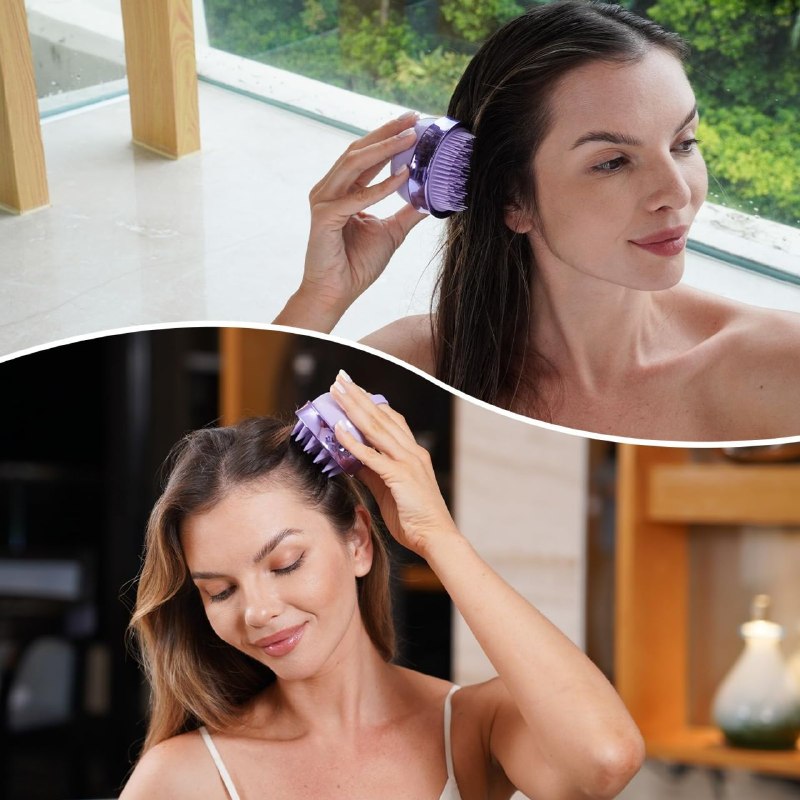 CEPILLO DE SILICONA MASAJEA Y LIMPIA PROFUNDAMENTE EL CUERO CABELLUDO BEAUTY FORMULAS