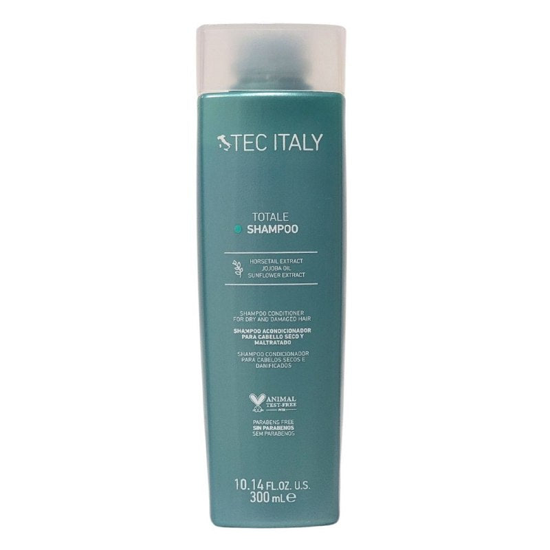 SHAMPOO ACONDICIONADOR PARA CABELLO SECO Y MALTRATADO CON EXTRACTO DE COLA DE CABALLO Y GIRASOL Y ACEITE DE GIRASOL TEC ITALY 300ML
