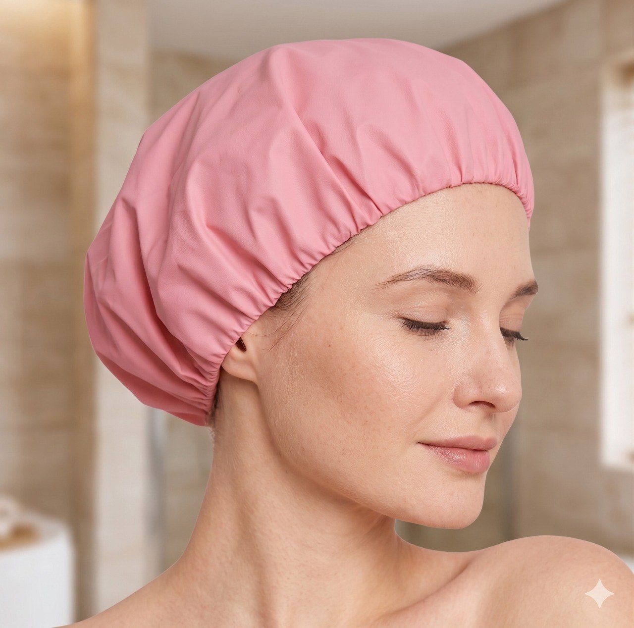 GORRO PARA BAÑO DE TELA IMPERMEABLE EVA STAY BEAUTIFUL