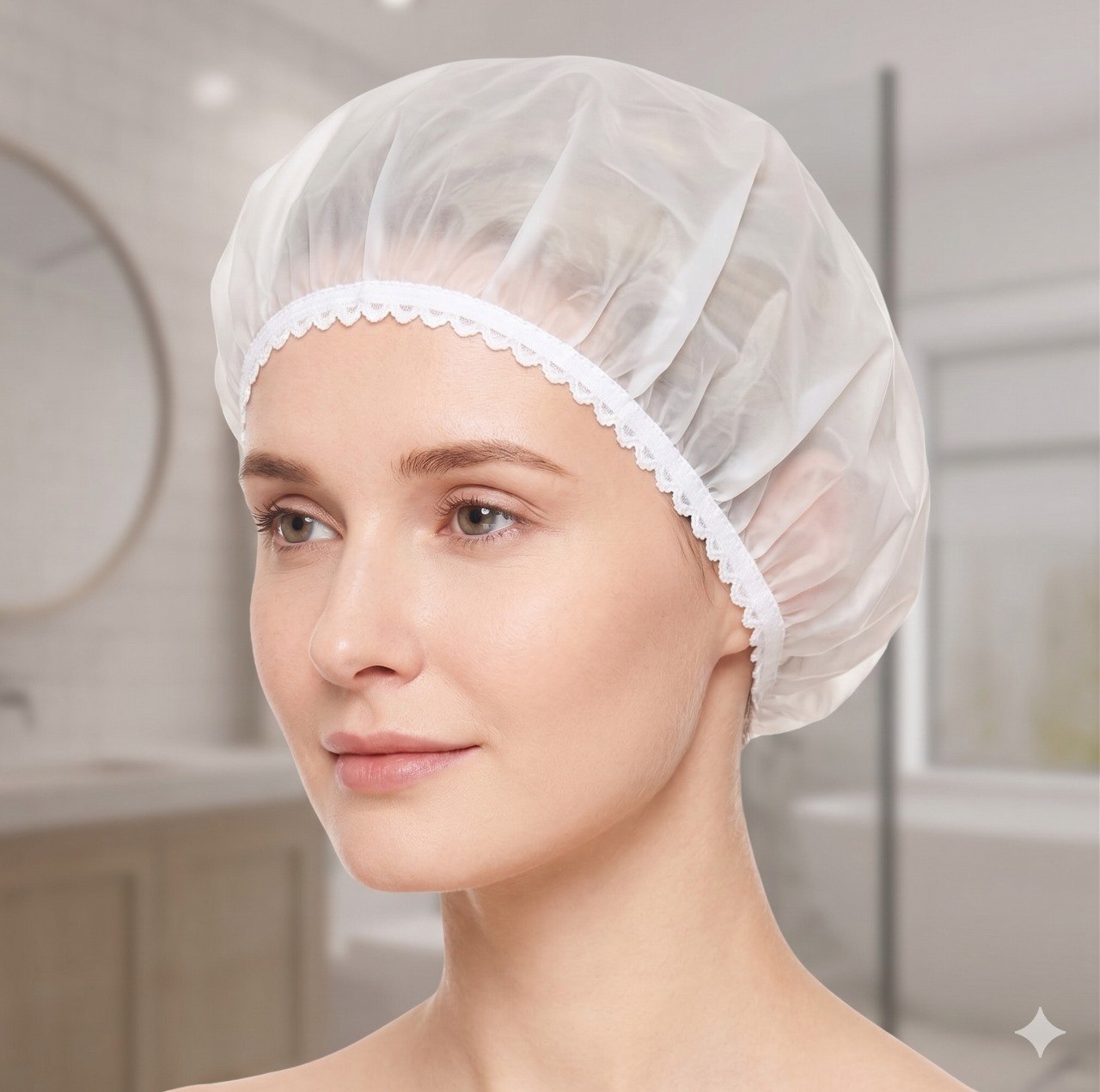GORRO PARA BAÑO DE TELA IMPERMEABLE EVA STAY BEAUTIFUL
