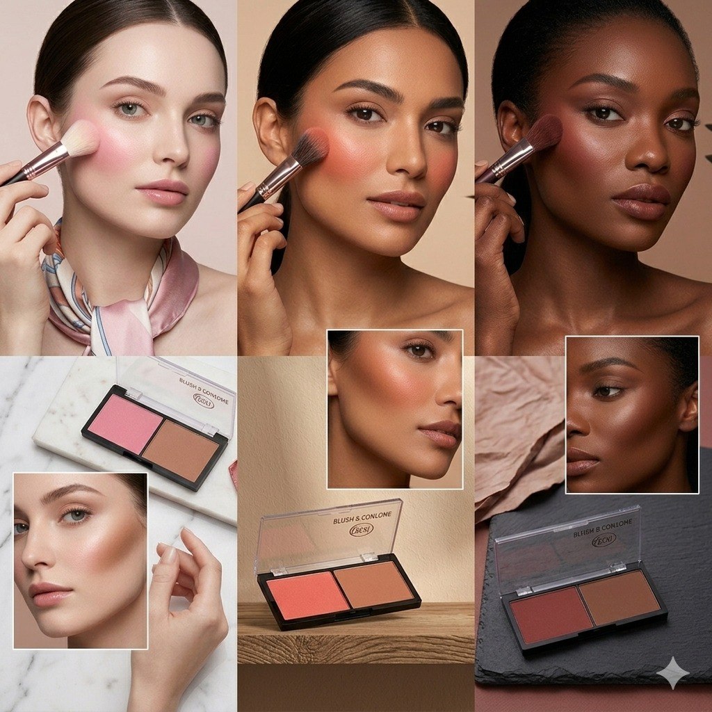 PALETA DE RUBOR Y CONTORNO 2 EN 1 STAY BEAUTIFUL 4.6G