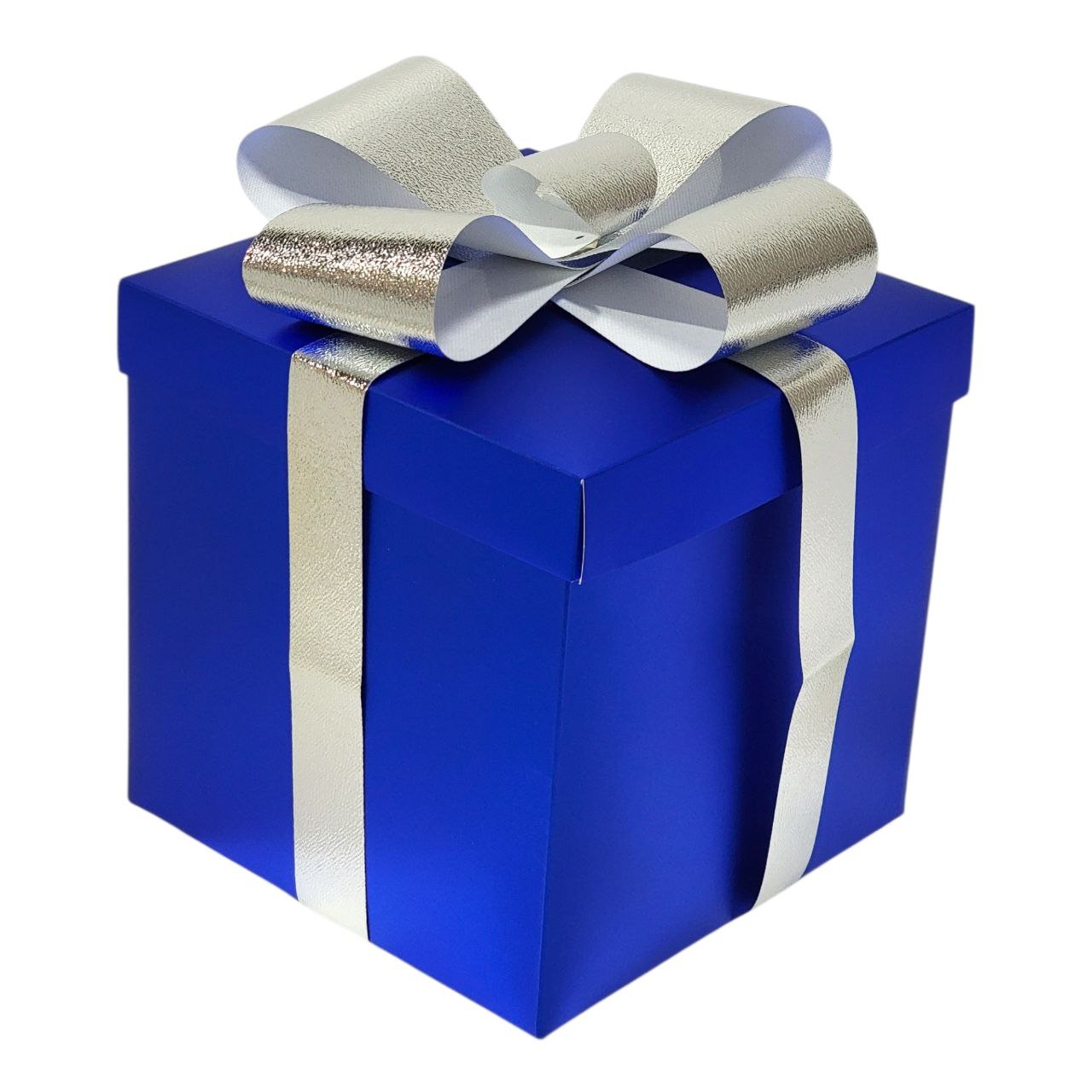 CAJA DE REGALO ADORNADAS CON UN LAZO BRILLANTE 25X25X25CM