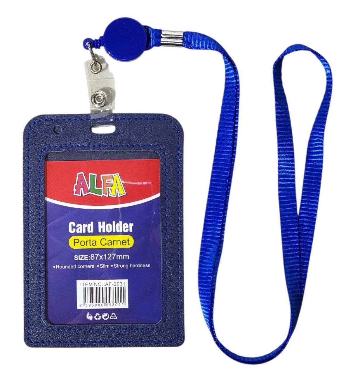 PORTA CARNET DE CUERO SINTETICO VERTICAL ALFA 8.7X12.7CM
