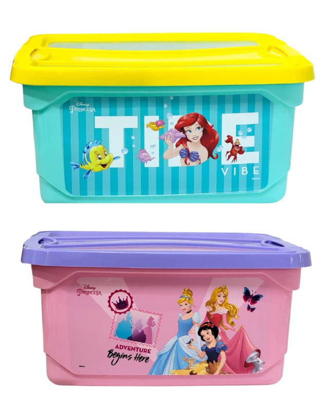 ORGANIZADOR CAJA DE ALMACENAMIENTO ORGANIZADORA PARA NIÑAS DE PRINCESAS DISNEY 18.5X35X42CM