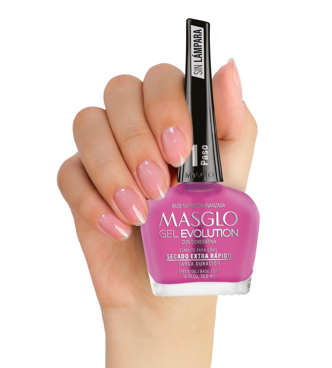 BASE DE NUTRICION AVANZADA DE UÑAS CON BIOKERATINA GEL EVOLUTION MASGLO 13.5ML
