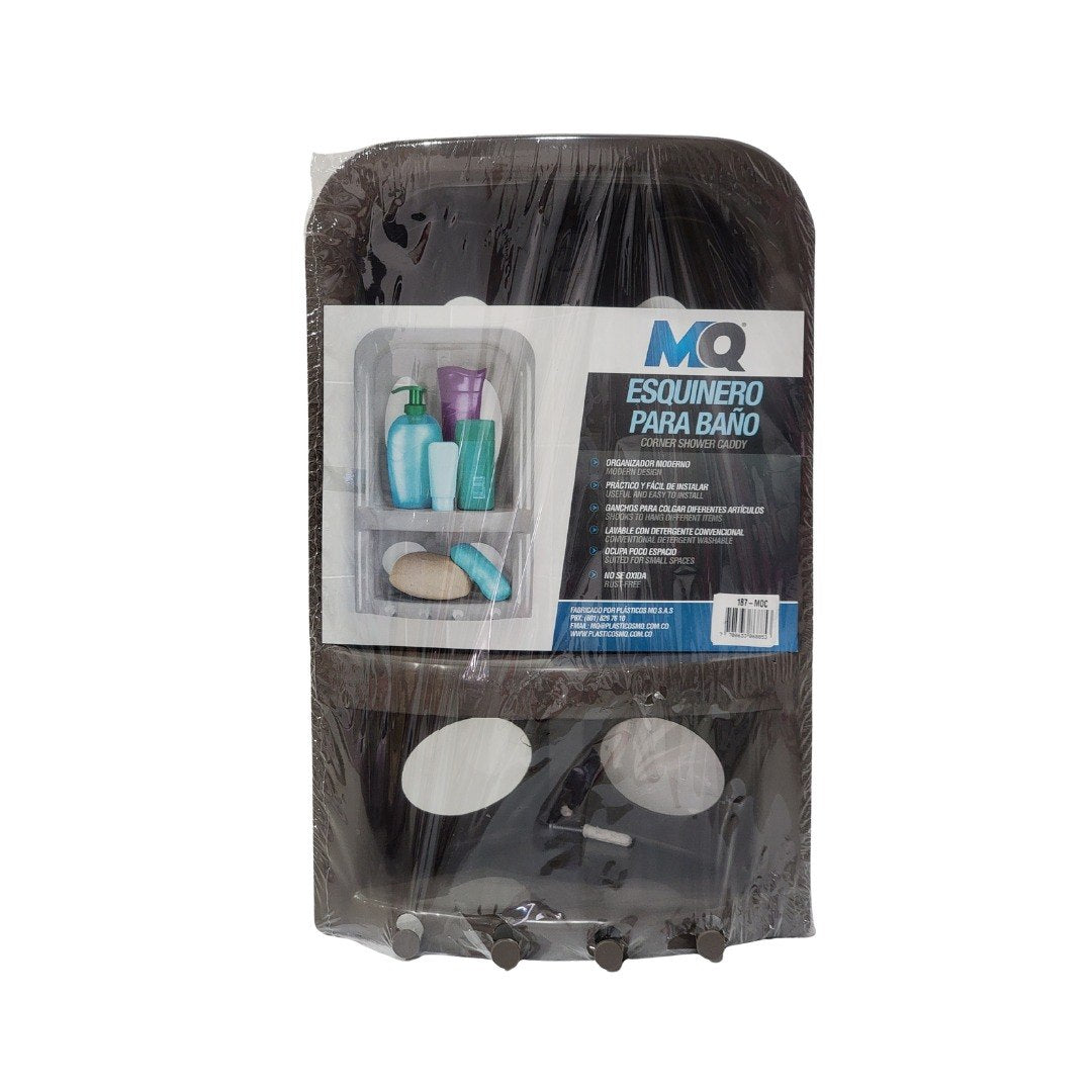 ORGANIZADOR ESQUINERO PARA BAÑO DE PLASTICO MQ 40X26CM