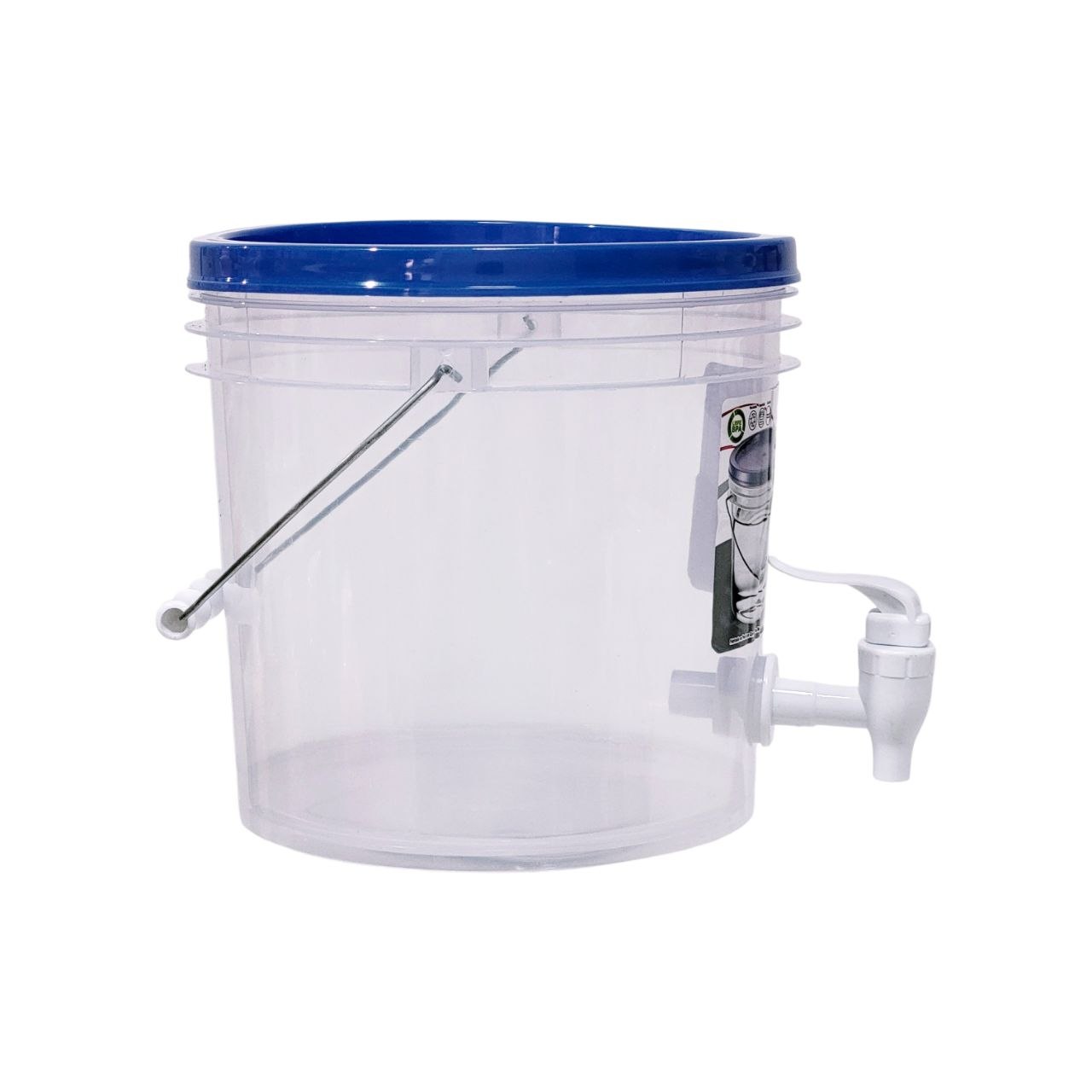 RECIPIENTE BALDE PARA LIQUIDOS CON DISPENSADOR ASA DE METAL Y CIERRE HERMETICO POLINPLAST 4L