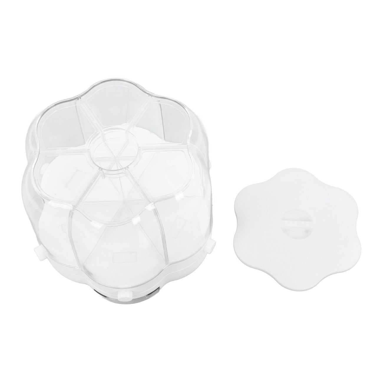 DISPENSADOR ORGANIZADOR DE GRANOS Y CEREALES GIRATORIO 7L 25X28X26CM