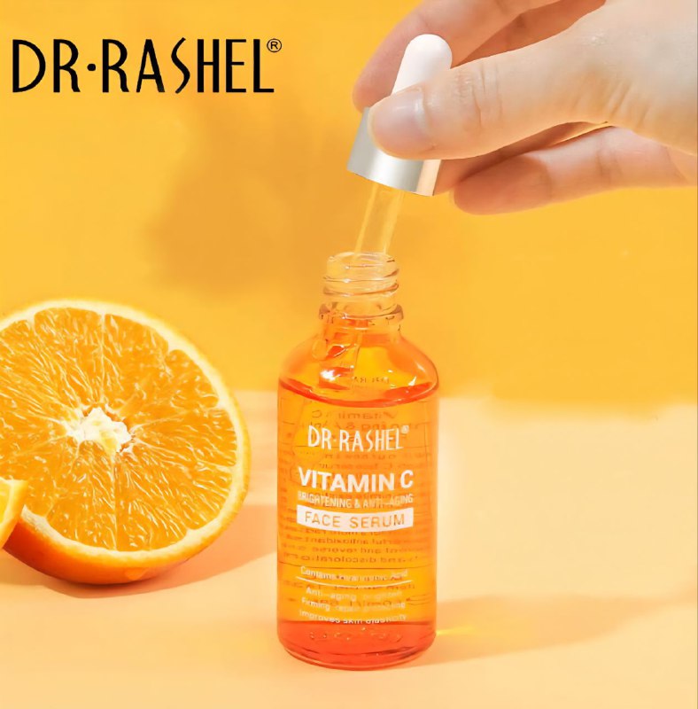 SUERO FACIAL ILUMINADOR Y ANTIENVEJECIMIENTO CON VITAMINA C Y ACIDO HIALURONICO  DR RASHEL 50ML