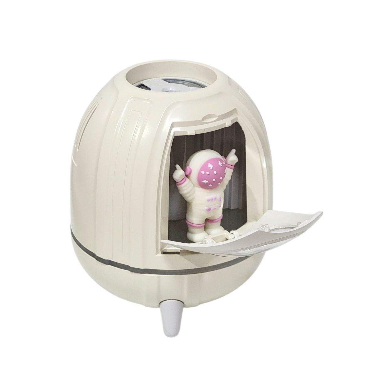 HUMIFICADOR PORTATIL CON LUZ LED CON FORMA DE CAPSULA ESPACIAL 250ML 14X11.5CM